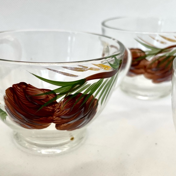 Vintage Hand Painted Pinecone Drinkware - Picture 9 of 14